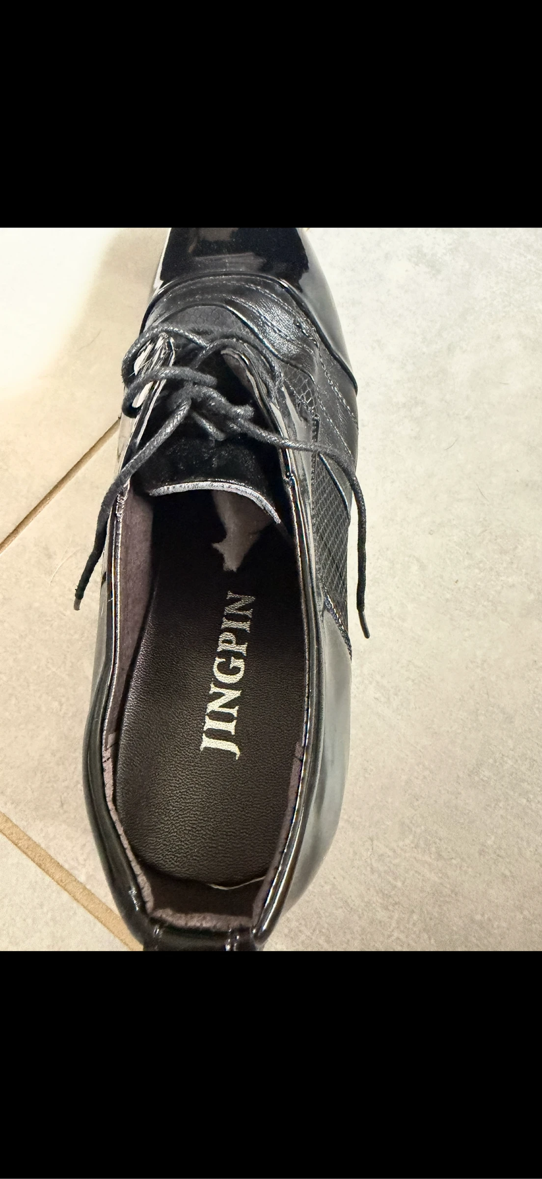 Sapatos de cidade masculinos (defeito no verniz) novos nunca usados – photo 2